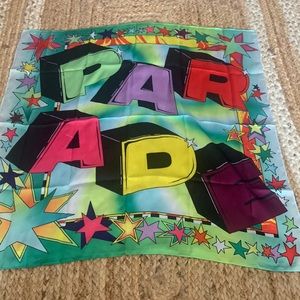 silky colorful scarf